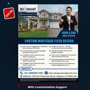 Mortgage Profile Custom Flyer Design - PSD