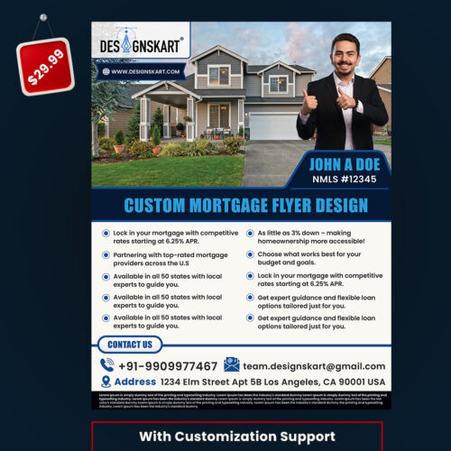 Mortgage Profile Custom Flyer Design - PSD