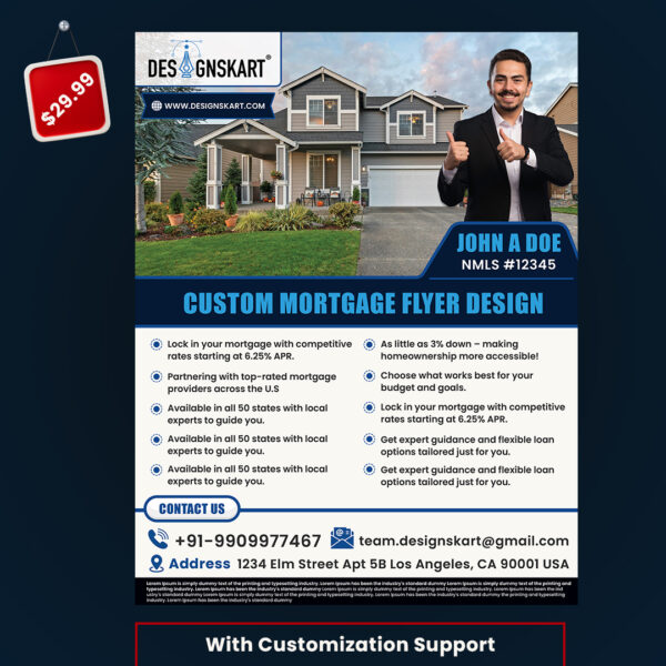 Mortgage Profile Custom Flyer Design - PSD