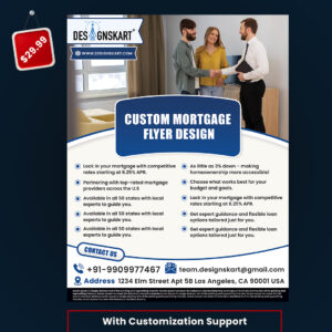 High Quality Creative Custom Mortgage Flyer Design