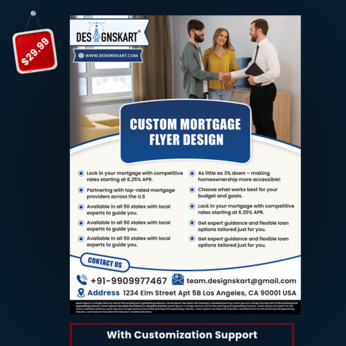 High Quality Creative Custom Mortgage Flyer Design
