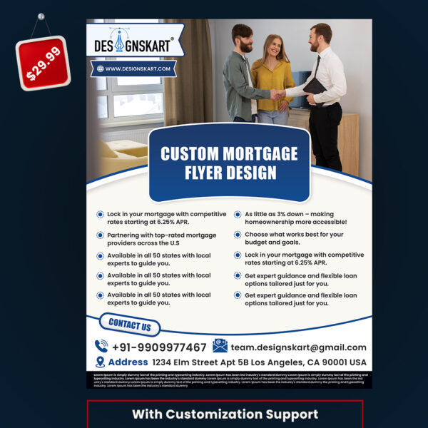 High Quality Creative Custom Mortgage Flyer Design